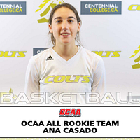 Picture of Centennial College Project Managment program student Ana Casado who received the OCAA All Rookie Team award